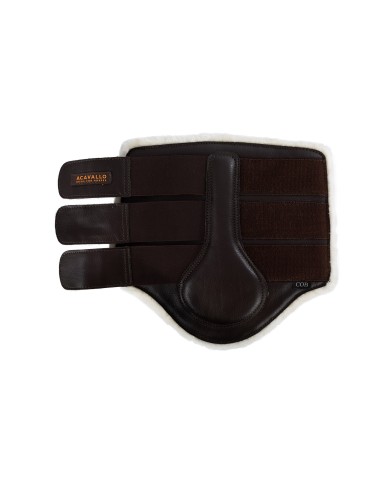 ACAVALLO ECO-LEATHER HIND BRUSHING HORSE BOOTS WITH TRIPLE FASTEN