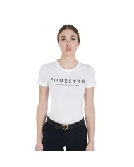 T-SHIRT COTONE EQUESTRO M/C DONNA