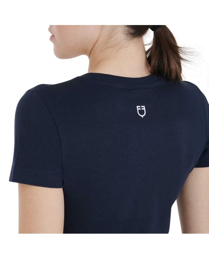 T-SHIRT COTONE EQUESTRO M/C DONNA
