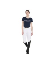 T-SHIRT COTONE EQUESTRO M/C DONNA