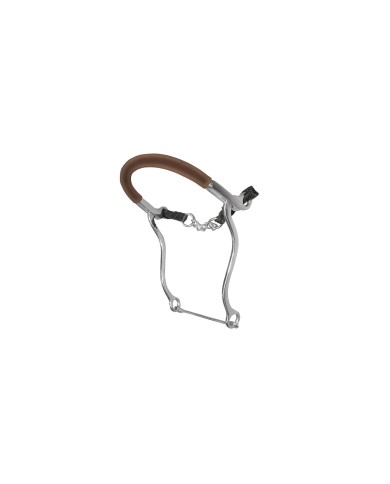 HACKAMORE INOX ASTE LUNGHE C/NASALINA GOMMA