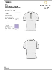 POLO BIMBA MANICA CORTA MODELLO CLARA