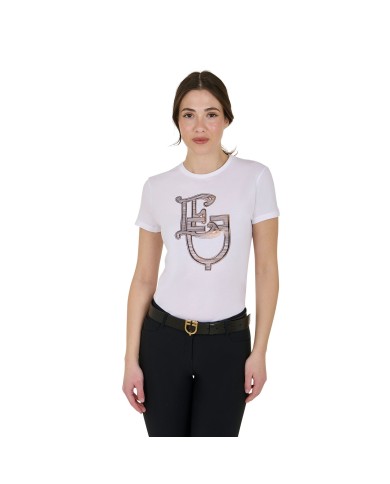 WOMEN S EQ MONOGRAM COTTON T-SHIRT