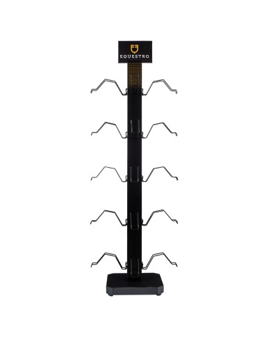 HELMET DISPLAY RACK STEEL WITH POWDER COATED 20PCS HOLDERS (2pz)