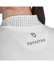 WOMEN S COLLAR STRASS TRAINING POLO SHIRT SS ZIP
