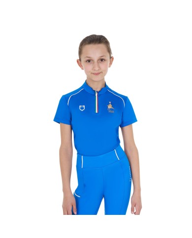 KID S TECHNICAL TRAINING POLO SS ZIP EQUESTROxFISE