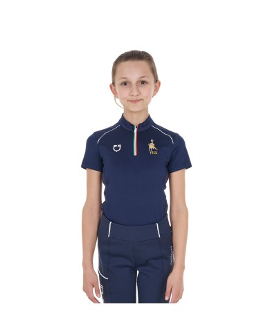 KID S TECHNICAL TRAINING POLO SS ZIP EQUESTROxFISE