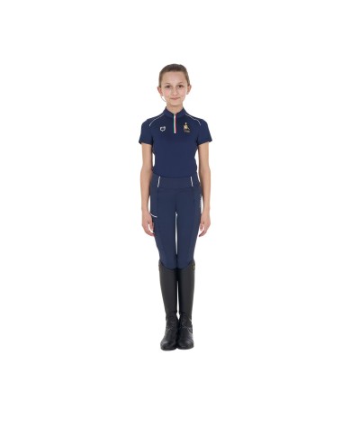KID S TECHNICAL TRAINING POLO SS ZIP EQUESTROxFISE