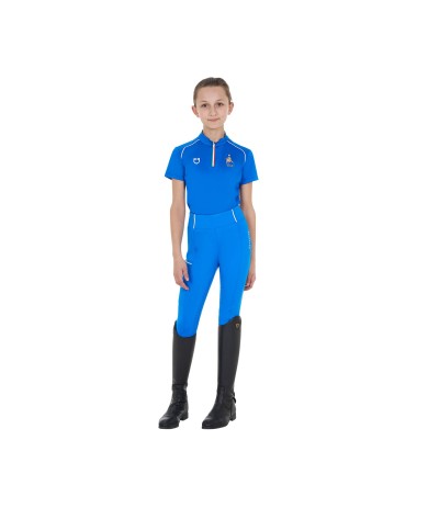 KID S TECHNICAL TRAINING POLO SS ZIP EQUESTROxFISE