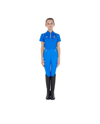 KID S TECHNICAL TRAINING POLO SS ZIP EQUESTROxFISE