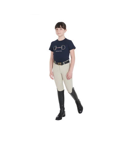 T-shirt bambini slim fit con stampa filetto T-shirt bambini slim fit con stampa filetto