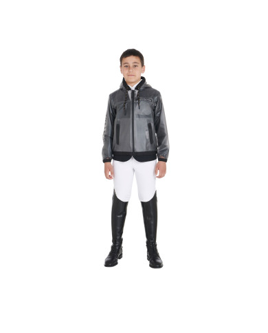 Impermeabile bambini cappuccio e zip antivento