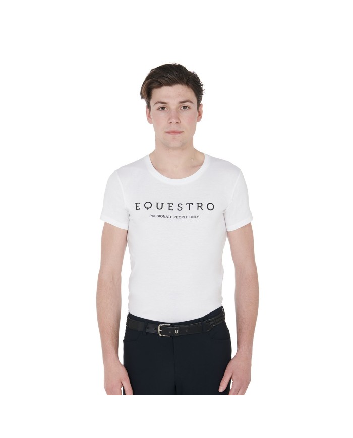 T-SHIRT COTONE EQUESTRO M/C UOMO