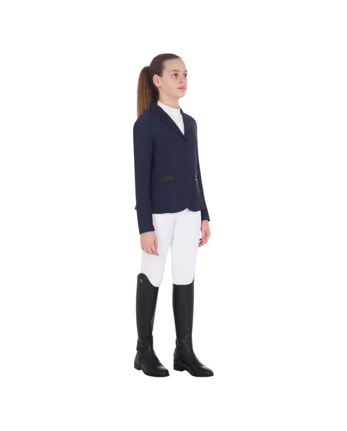 PERFORATED GIRL RIDING JACKET