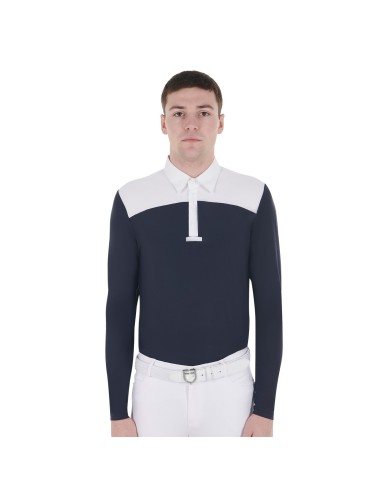 MAN COMPETITION JERSEY LS BUTTONS POLO