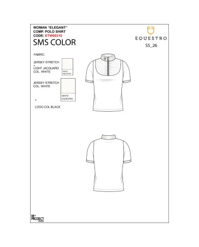 WOMEN S ELEGANT JACQUARD COMPETITION POLO SHIRT SS