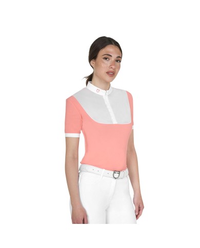 WOMEN S ELEGANT JACQUARD COMPETITION POLO SHIRT SS