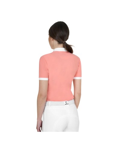 WOMEN S ELEGANT JACQUARD COMPETITION POLO SHIRT SS
