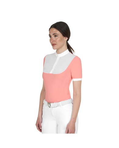WOMEN S ELEGANT JACQUARD COMPETITION POLO SHIRT SS