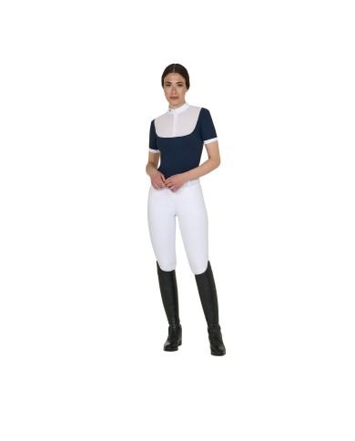 WOMEN S ELEGANT JACQUARD COMPETITION POLO SHIRT SS
