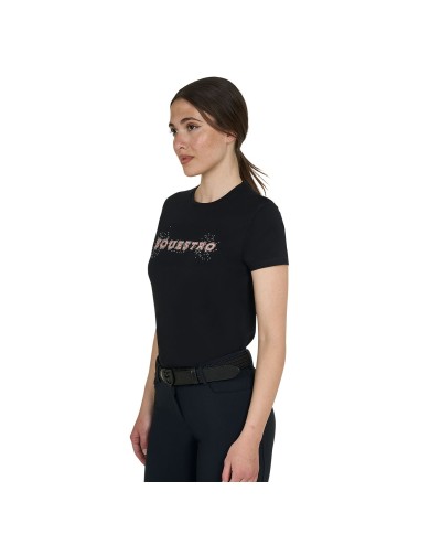 WOMEN S EQUESTRO STRASS COTTON T-SHIRT