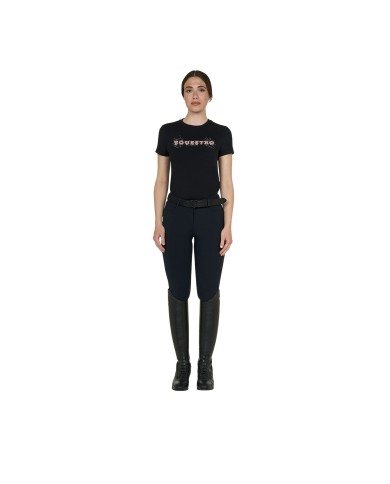 WOMEN S EQUESTRO STRASS COTTON T-SHIRT