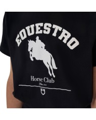 GIRL S EQUESTRO JUMPING HORSE CLUB COTTON T-SHIRT