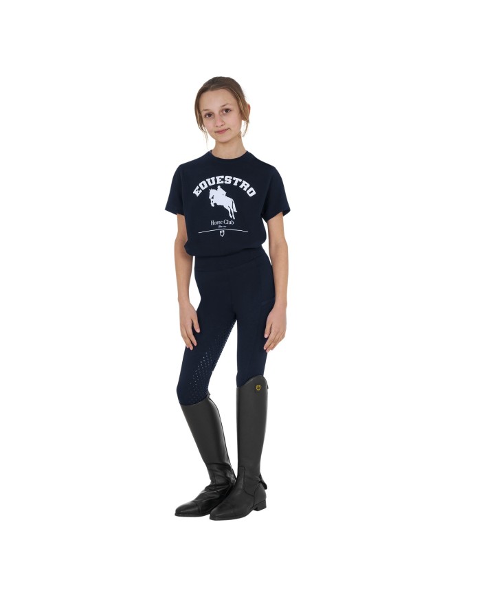 GIRL S EQUESTRO JUMPING HORSE CLUB COTTON T-SHIRT