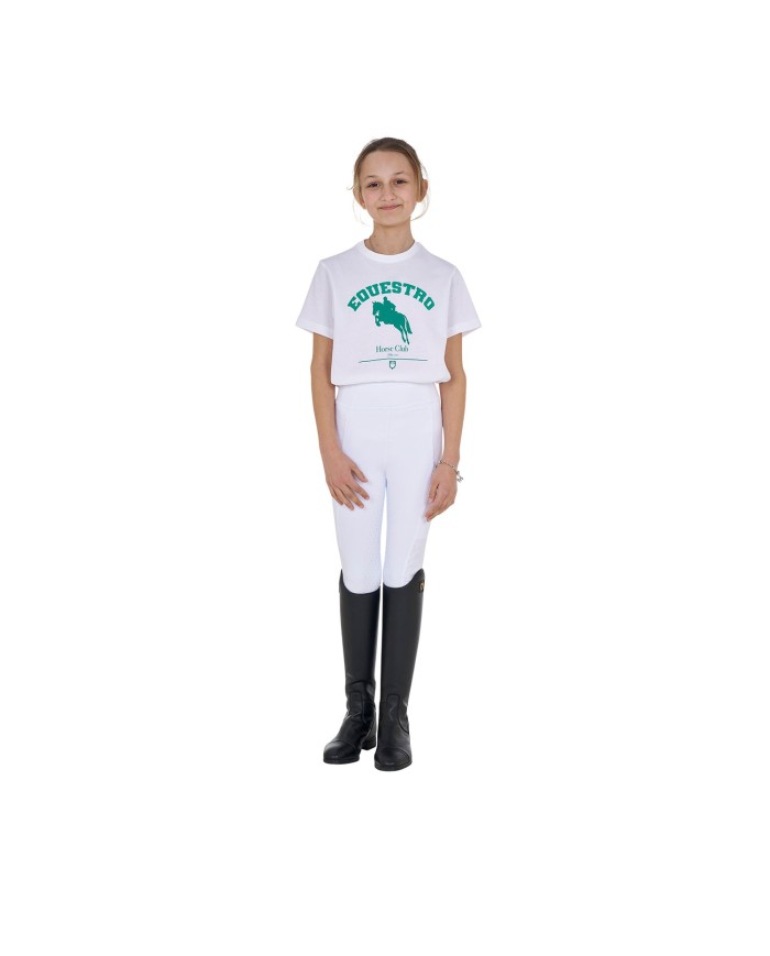 GIRL S EQUESTRO JUMPING HORSE CLUB COTTON T-SHIRT