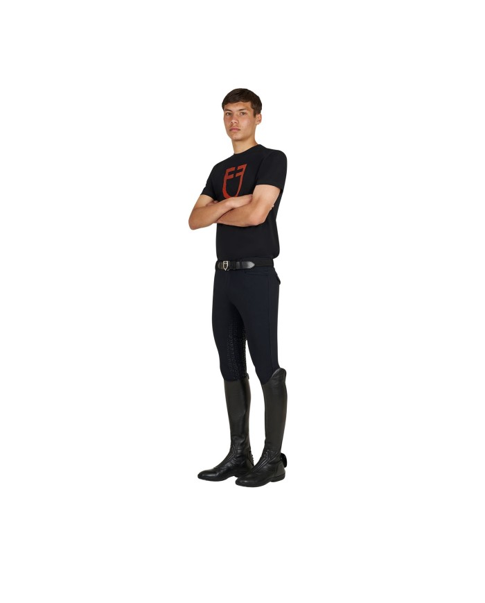 MEN S GLOSSY LOGO COTTON T-SHIRT