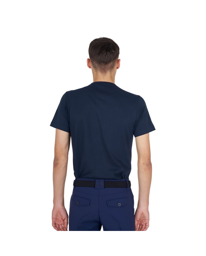 MEN S GLOSSY LOGO COTTON T-SHIRT