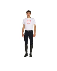 MEN S GLOSSY LOGO COTTON T-SHIRT