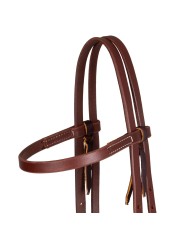 RANCH RAWHIDE TRIMMED 5/8 BROWBAND HEADSTALL