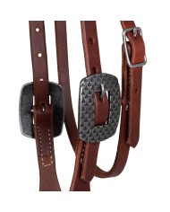 RANCH RAWHIDE TRIMMED 5/8 BROWBAND HEADSTALL