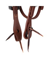 RANCH RAWHIDE TRIMMED 5/8 BROWBAND HEADSTALL