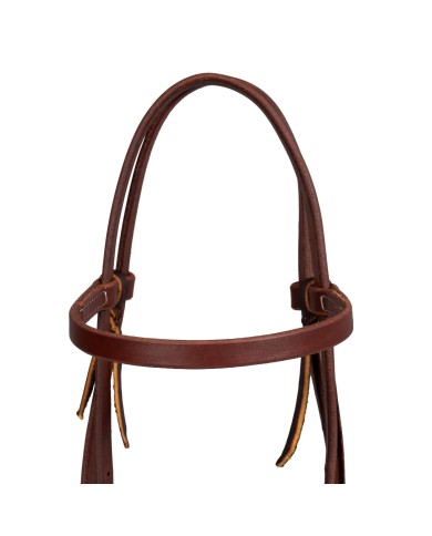 RANCH RAWHIDE TRIMMED 5/8 BROWBAND HEADSTALL