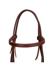 RANCH RAWHIDE TRIMMED 5/8 BROWBAND HEADSTALL