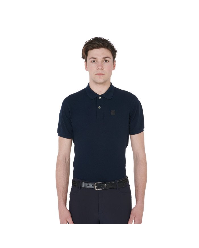 Polo uomo slim fit tessuto premium stretch