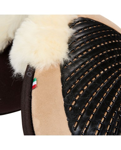 CLOSE CONTACT GEL & MEMORY FOAM 1/2 PAD W/SHEEPSKIN